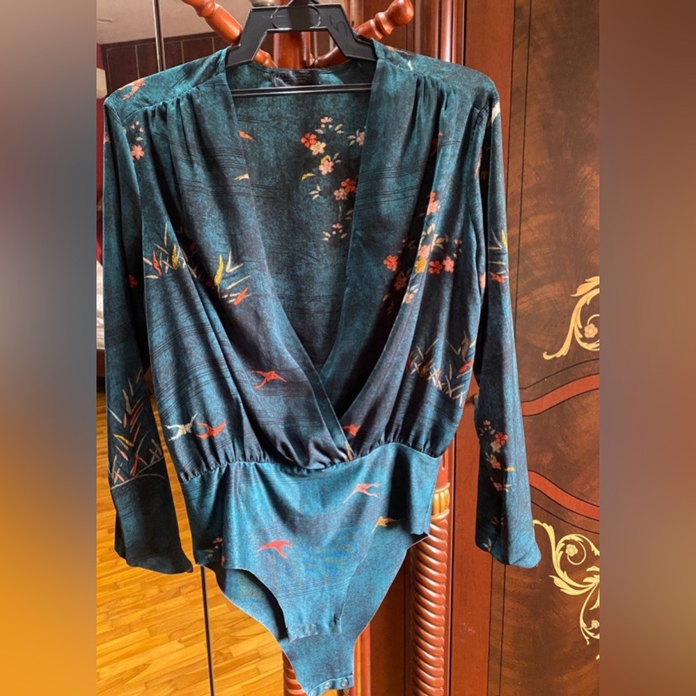 Zara silky bodysuit